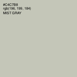 #C4C7B8 - Mist Gray Color Image